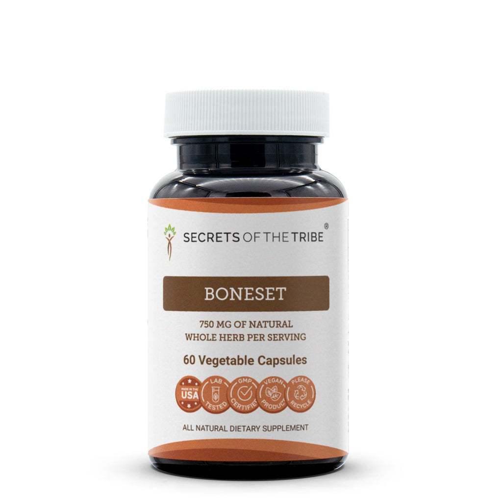 Secrets of the Tribe Boneset 60 Capsules, Made with Vegetable Capsules and Boneset (Eupatorium perfoliatum) Dried Herb (60 Count)