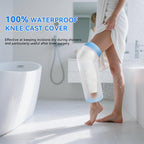 Zolife Waterproof Knee Cover for Shower After Surgery, Knee Cover Cover Protector for Showering After Surgery for Knee Surgery Recovery Replacement Bandages Wounds Braces, Reusable