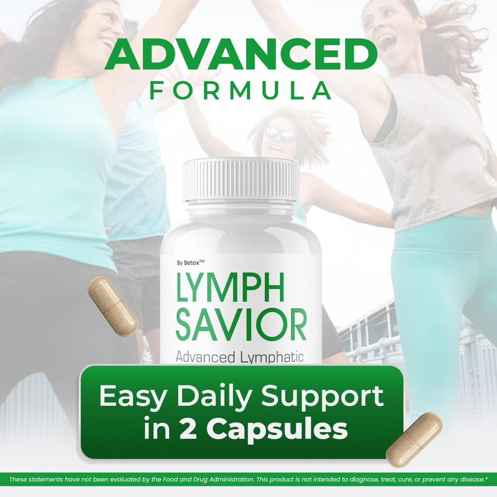 Lymph Savior - Official Lymph Savior Capsules Advanced Formula with All Natural Ingredients, LymphSavior Pills for Wellness & Overall Health Support Reviews, 60 Capsules for 1 Month
