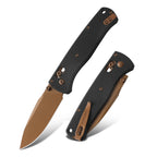 VIRENKNIFE Folding Pocket Knife，Lightweight Pocket Knife 2.95'' 14C28N Steel Blade G10 Handle Small EDC Knife with Pocket Clip,Crossbar Lock，Sharp Camping Survival Hiking Knife Gifts for Men Women