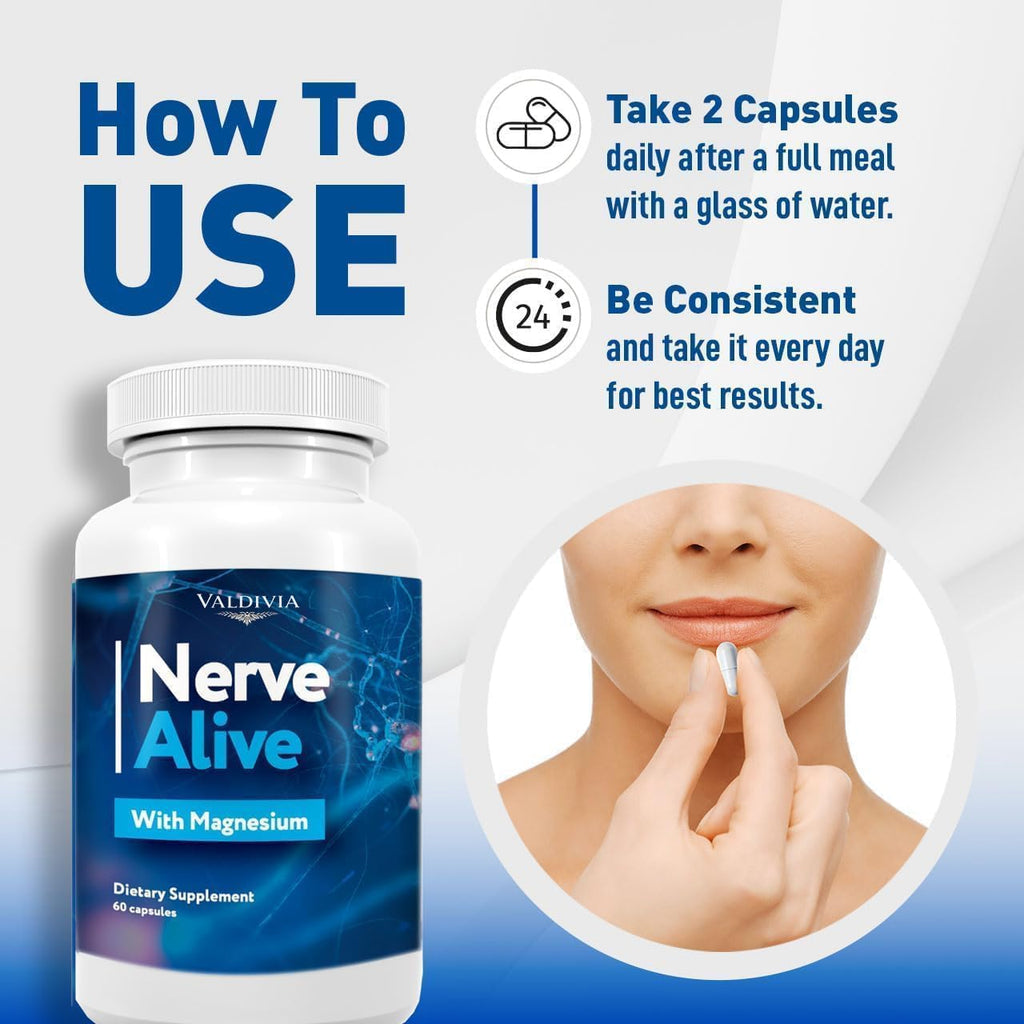 Nerve Alive Support Supplement for Neuropathy, with Magnesium, Advanced Formula Supports Healthy Function & Comfort Reviews - 300 Capsules