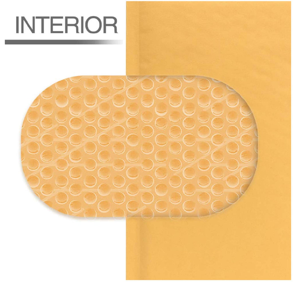 Secure Seal #6 12.5x19 Kraft Bubble Mailers Padded Shipping Envelopes (Pack of 50)