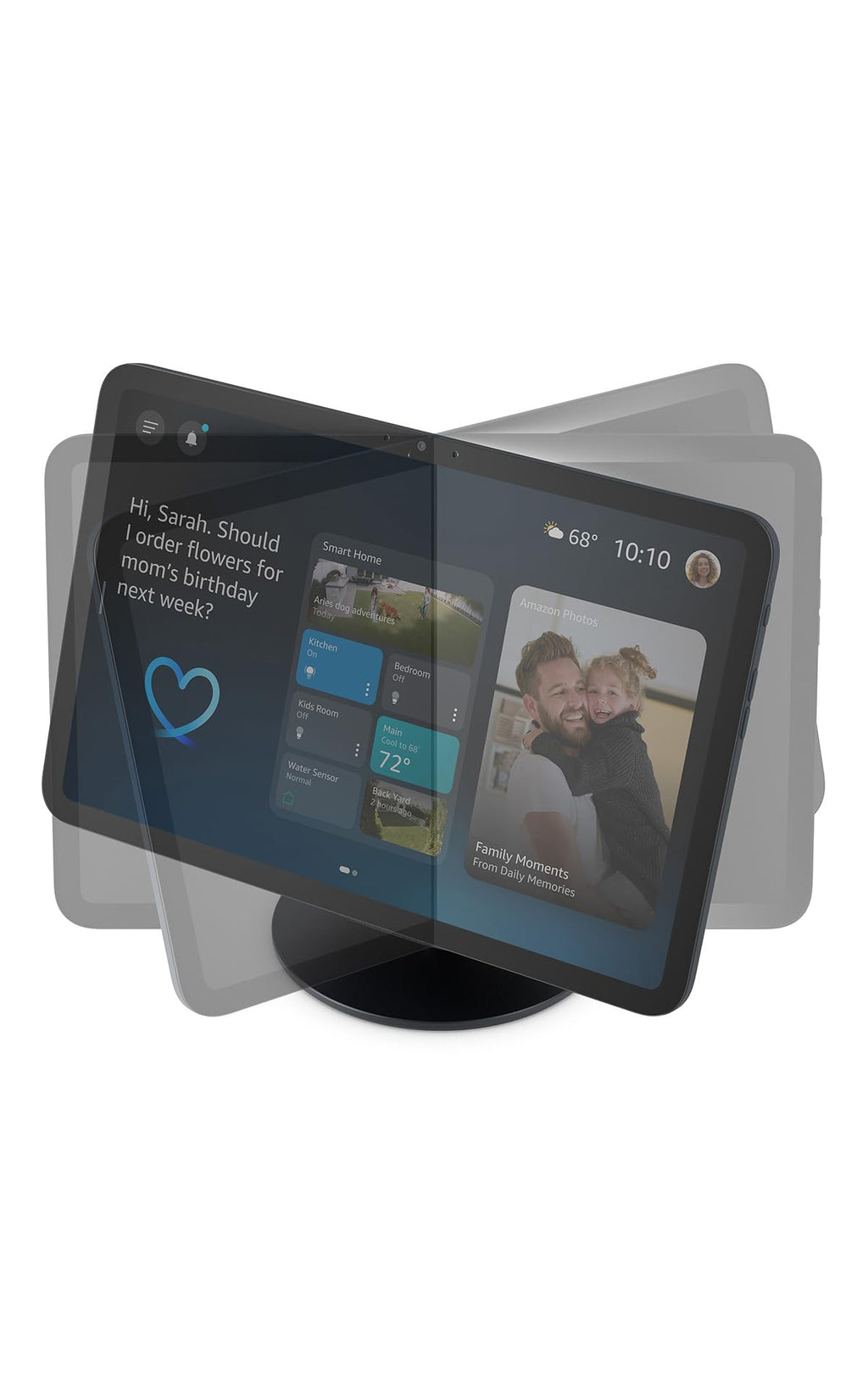 Amazon Adjustable Stand | Designed for Amazon Echo Show 8 & 11 (2025 releases, sold separately) | Graphite