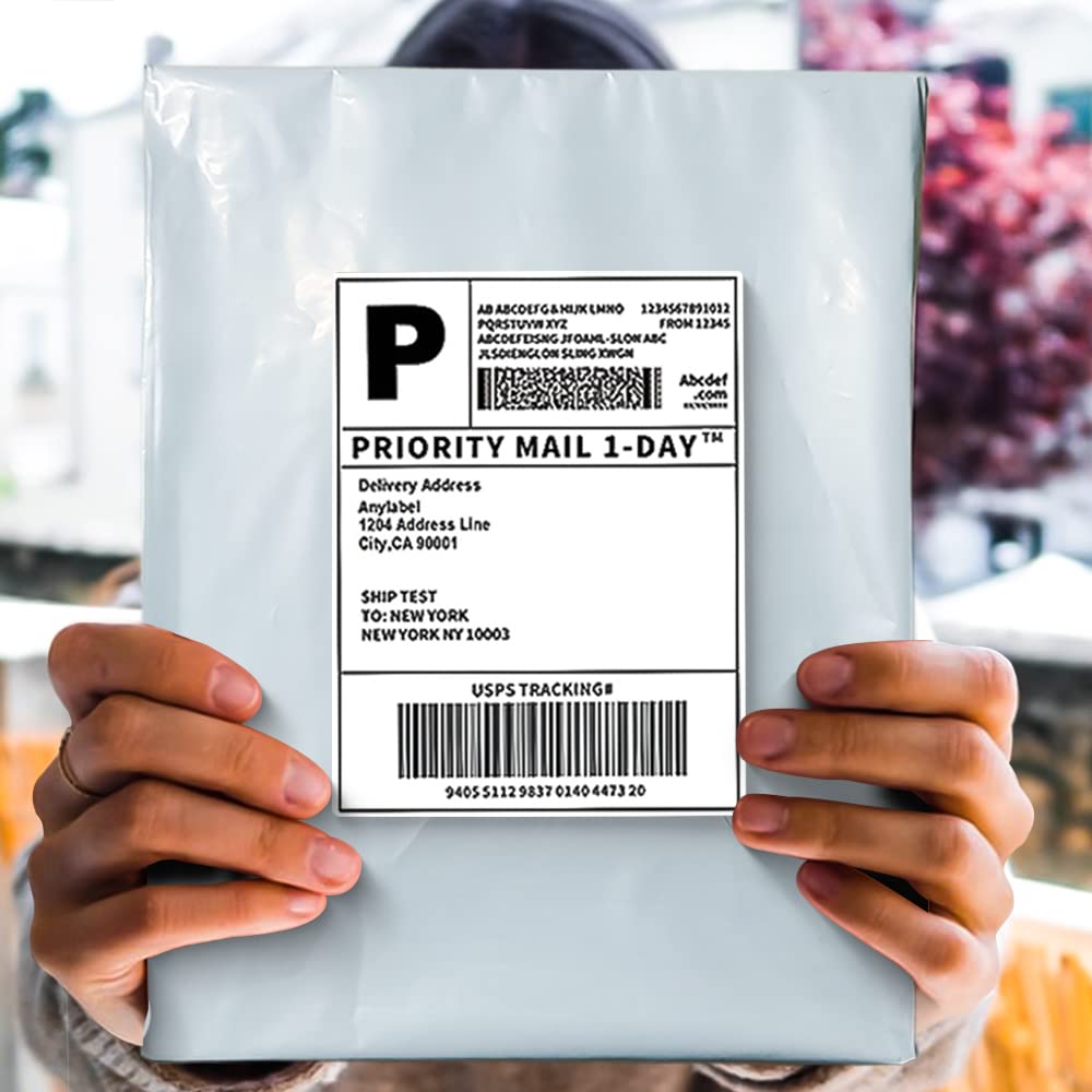 POLYSELLS 1000 pcs 10x13 Inches White x Silver Poly Mailers Shipping Envelopes, Strong Adhesive Sealing, Waterproof, and Tear-resistant Postal Mailing Bags for Clothing and Accessories