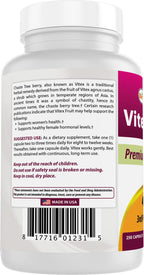 Best Naturals Vitex Chasteberry 400 mg 250 Capsules (Pack of 3)