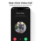 AOSU Wireless Doorbell Camera, 170° Ultra Wide Viewing Angle, Intelligent Parcel Detection, 90 Days Battery Life, 2.4G WiFi Supported, 2K QHD Video Doorbell Compatible with Alexa and Google Assistant