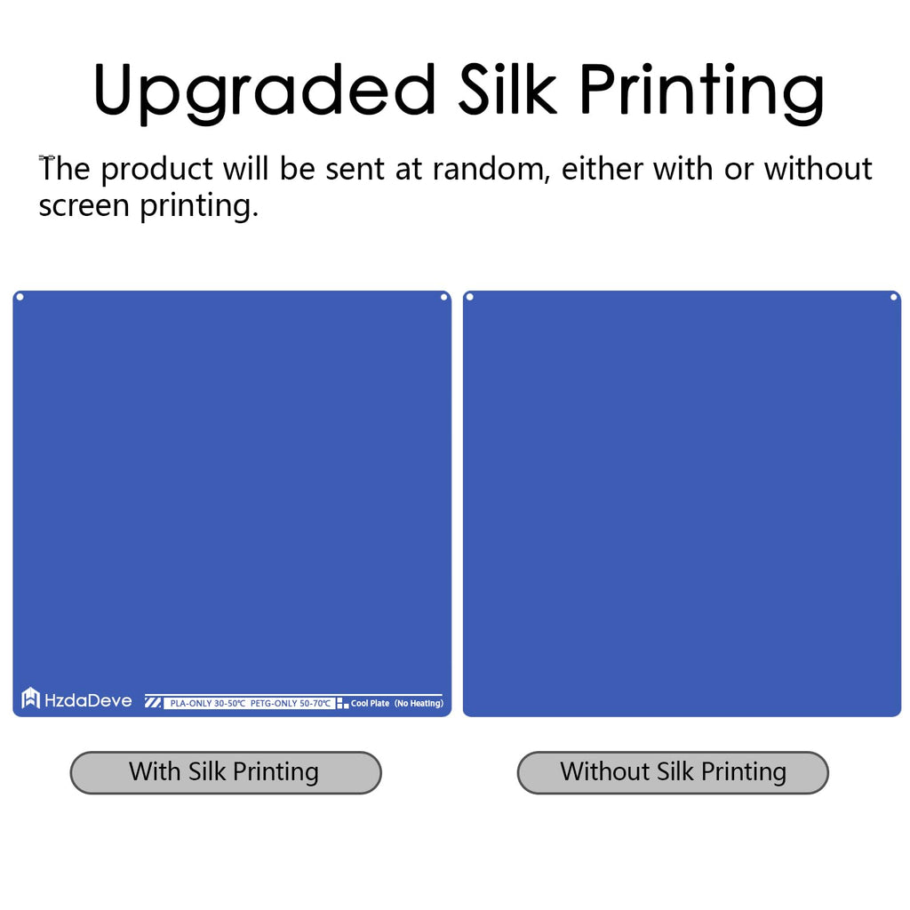HzdaDeve Upgraded Cool Plate for X-Maker Joy Low Temperature Cold Build Plate 128X128MM Double Sided Smooth Board Sheet Bed PEI Platform for AOSEED3D Printer (No Heating/No Glue)