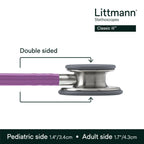 3M Littmann Classic III Monitoring Stethoscope, 5832, More Than 2X as Loud, Weighs Less, Stainless Steel Chestpiece, 27" Lavender Tube