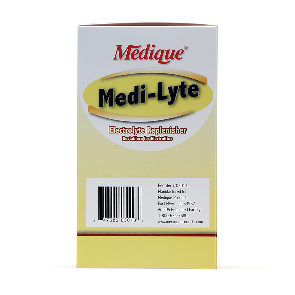 Medique Medi-Lyte Electrolyte Replenisher, Fast Relief from Heat, Stress, Fatigue, and Muscle Cramping, Easy to Swallow Tablets, 500 Tablets (250 x 2)