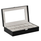 ProCase Watch Box Organizer, 12 Slot Watch Display Case, Black