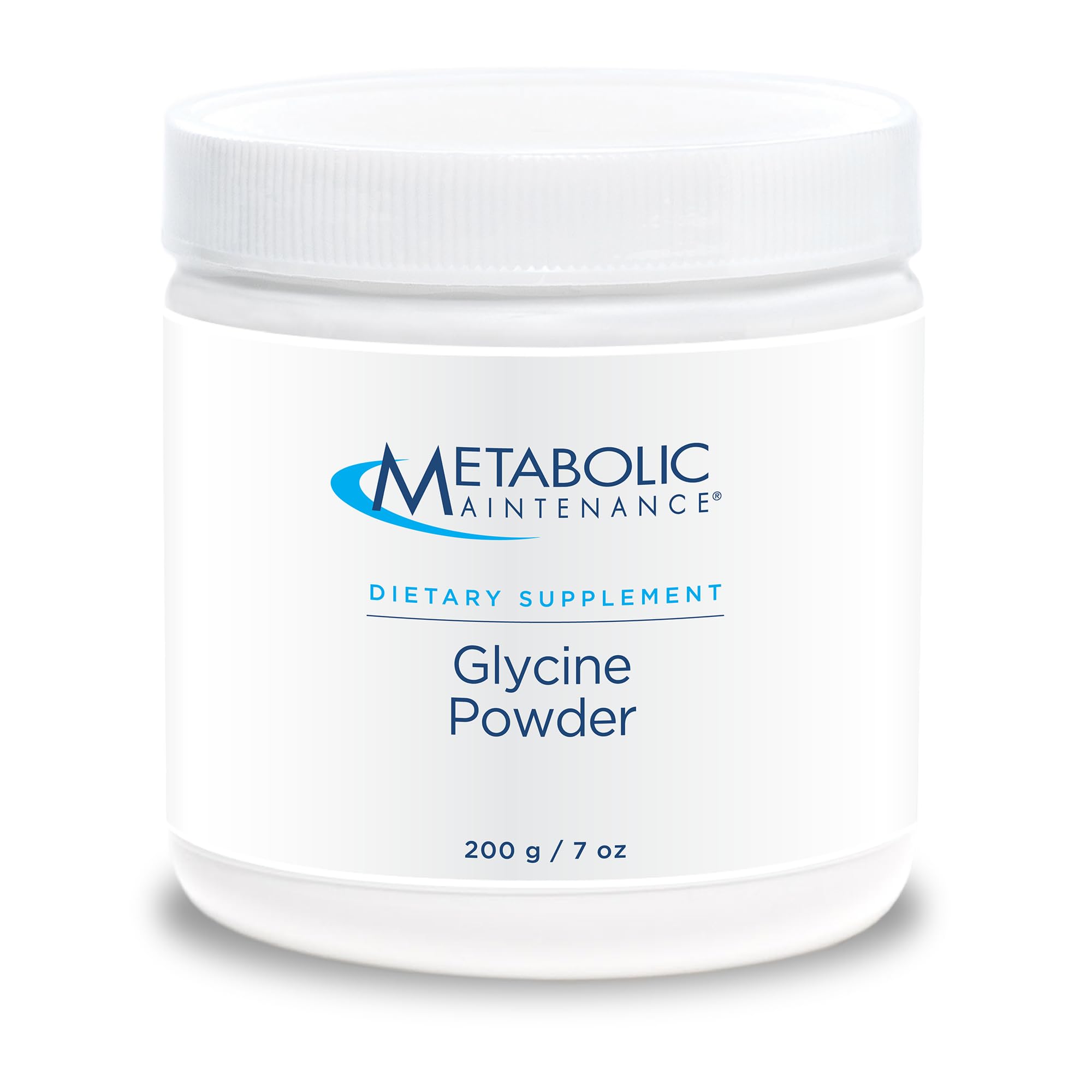 Metabolic Maintenance Glycine Powder - 1000 mg Glycine - Calm and Detox Support - Hypoallergenic Formula - Unflavored Powder - 200 Servings - 7 oz