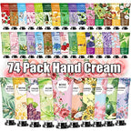 74 Pack Hand Cream Gift Set For Women and Girls,Valentines Day Gifts for Her,Him,Teacher Appreciation Gifts,Shea Butter in Natural Plant Hand Lotion For Dry Hands,Scented Mini Hand Lotion Travel Size