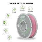 CHCKX PETG 3D Printing Filament 1.75mm, ±0.02mm Tolerance, 1kg Spool (2.2lbs), Pink