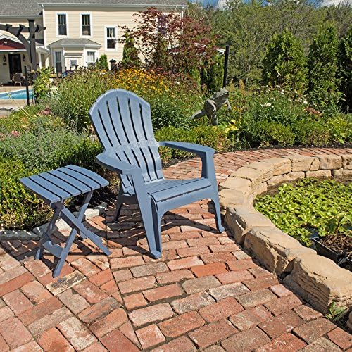 Adams Manufacturing 8500-94-3901 Plastic Quik-Fold Side Table, Bluestone