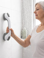 2 Pack Grab Bars for Bathtubs and Showers, Shower Handles for Elderly Seniors bar Safety 500 lbs Walls Handicap Heavy Duty Holder Hooks to Lift Large Tile Glass Suction Cups Tool