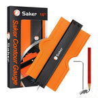 Saker Contour Gauge (10Inch) Profile Tool with Adjustable Lock,Fathers Day Gifts for Men Women Dad Boyfriend Husband-Precisely Copy Irregular Shape Duplicator-Cool Gadgets for Woodworking Tool Tracing