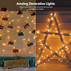 Brizled Incandescent Christmas Tree Lights, 300 Count, 69.6 ft, Clear White