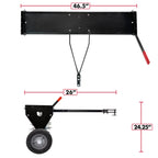 Brinly SAT2-40BH-P Tow Behind Spike Aerator with Transport Wheels, 40" - Carbon