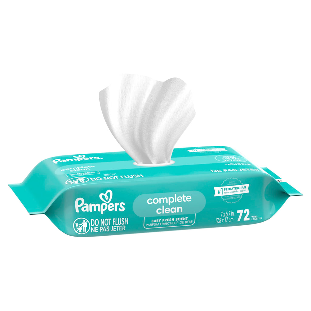 Pampers Complete Clean Baby Wipes - Fresh Scent 12X 864 Count
