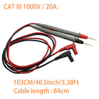 Test Leads 1000V 20A Ultra-Sharp Gold-Plated Test Probe Lead for Multimeter