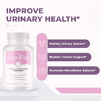 Femipro Bladder Control Supplements for Women & Men, Natural Herb & Probiotic Blend, Supports Urinary Tract Health & Microbiome Balance | Made in USA Non-GMO, 30 Capsules, 3 Month Supply