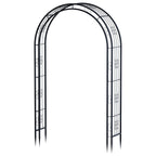 Arbuxzuy 7ft Steel Garden Arch Trellis for Climbing Plants