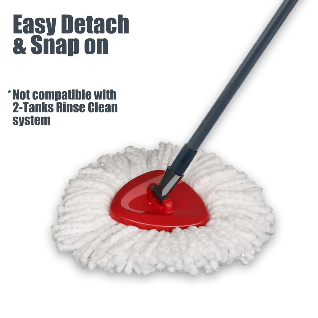 homsis 6 Pack Mop Head Replacement Compatible with O Ceda EasyWring Spin Mop Replace Refills for Ocedar, Deep Cleaning Machine Washable and Easy-to-Replace