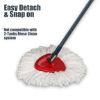 homsis 6 Pack Mop Head Replacement Compatible with O Ceda EasyWring Spin Mop Replace Refills for Ocedar, Deep Cleaning Machine Washable and Easy-to-Replace