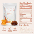 RYZE SUPERFOODS Dark Roast RYZE n Shine Bundle, Instant Mushroom Coffee + Probiotic Coffee Creamer with 6 Adaptogenic Mushrooms, Prebiotic+Probiotic Blends, Energy Focus Digestion Immunity, 30 sv each