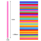 Tomnk 300 Pack Smoothie Straws, 10.3 Inches Straws Disposable, Drinking Straws Disposable in Assorted Bright Colors