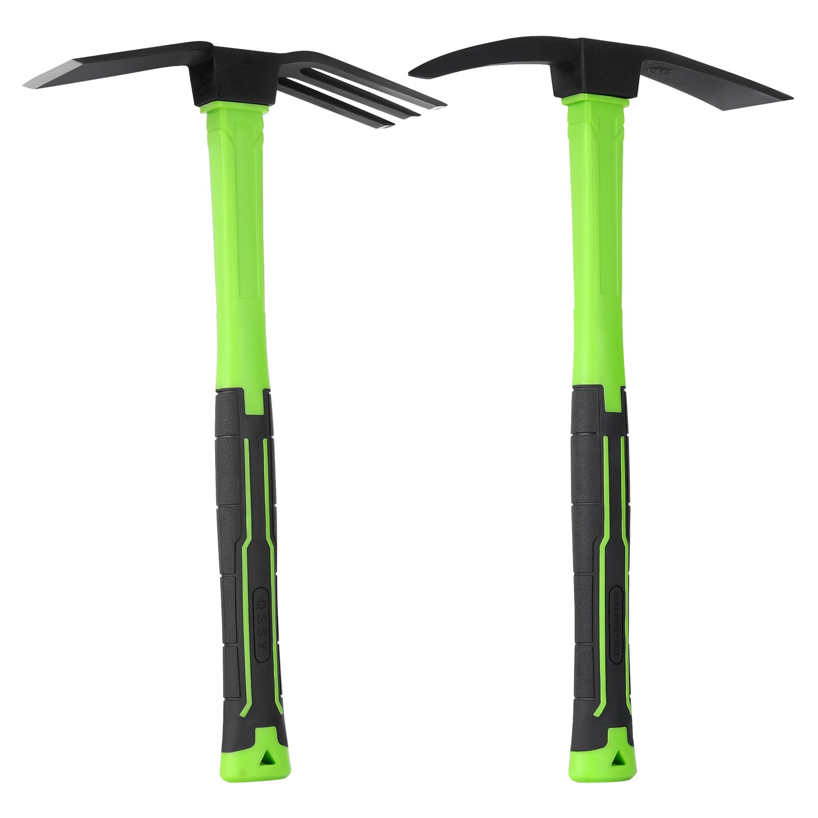 YoFeW 2pcs Garden Hoe Comfortable Handle Gardening Tools 2 in 1 Garden Tool Hoe for Outdoor Weeding Work