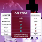 (3 Pack) Gelatide Drops, Official Gelatide Health Support Formula with All Natural Ingredients, Advanced Active Lifestyle Support Supplement Max Strength Vitamin Formula for Women & Men (90 Servings)