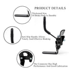 Wheelchair brakes, Universal Brake, Replacement Parts, One-Handed Operation, Suitable For Most Manual Wheelchairs (1 Pair, Black)