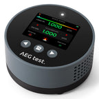 AEGTEST HOUND-1085 Radon Detector for Home, Basement & Nursery, Long-Term Continuous Radon Monitor for Family Lung Health, Rechargeable with 45-Day Battery Life, Audible/Visual Alarms, pCi/L or Bq/m³