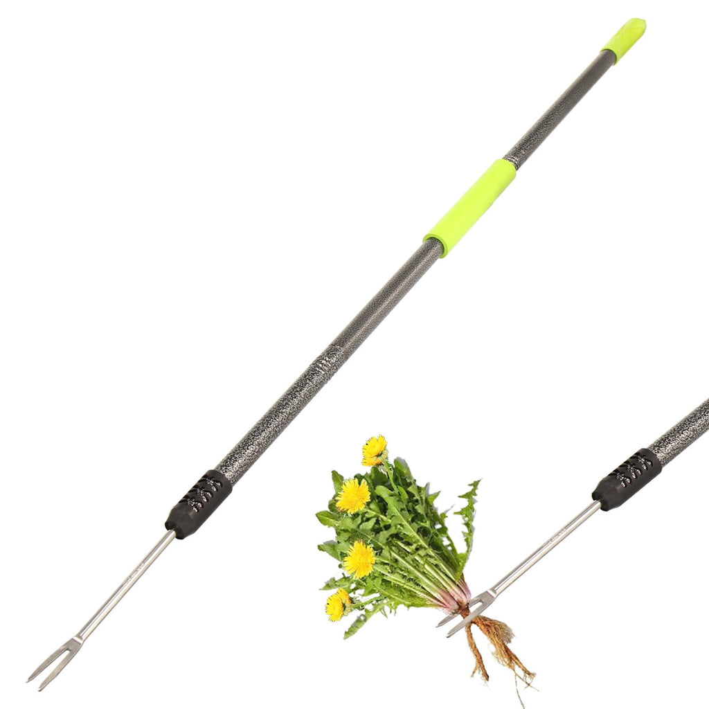 KLDOLLAR Weed Puller Tool,48" Long Handle Weeder Puller Tool with Soft Grip