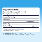 Equip Foods Prime Protein Powder | Clean, Grass Fed Beef Protein Isolate | Carnivore Protein Powder | Paleo, Keto Friendly | Gluten, Dairy Free | Helps Build & Repair Tissue | 30 Servings, Unflavored