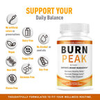 Burn Peak Capsules - Official BurnPeak Weight Pills Advanced Premium Support, All Natural Burn Peak Pink Salt Trick Supplement for Overall Health & Wellness Reviews, 60 Capsules for 1 Month