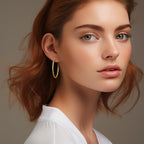 KFERAXSZ Gold Hoop Earrings 14K Gold Hoop Earrings for Women