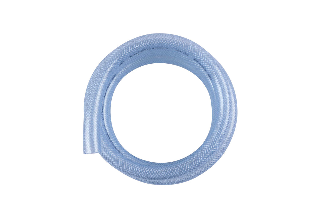 JUNZHIDA High Pressure Braided Clear Flexible PVC Tubing 1/2" ID,98ft
