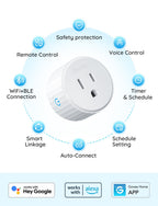 Govee Smart Plug, WiFi Plugs Work with Alexa & Google Assistant, Smart Outlet with Timer & Group Controller, WiFi Outlet for Home, No Hub Required, ETL & FCC Certified, 2.4G WiFi Only, 4 Pack
