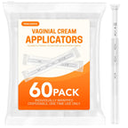 TENKAIWICK Vaginal Suppository Applicator 60Pk, Individually Wrapped, Soft Tip