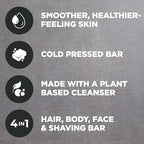 DOVE MEN + CARE Cleansing Soap Bar 4 Count to Rebuild Skin in the Shower Mixed Formulated Plant Based Ingredients 3.51 Oz