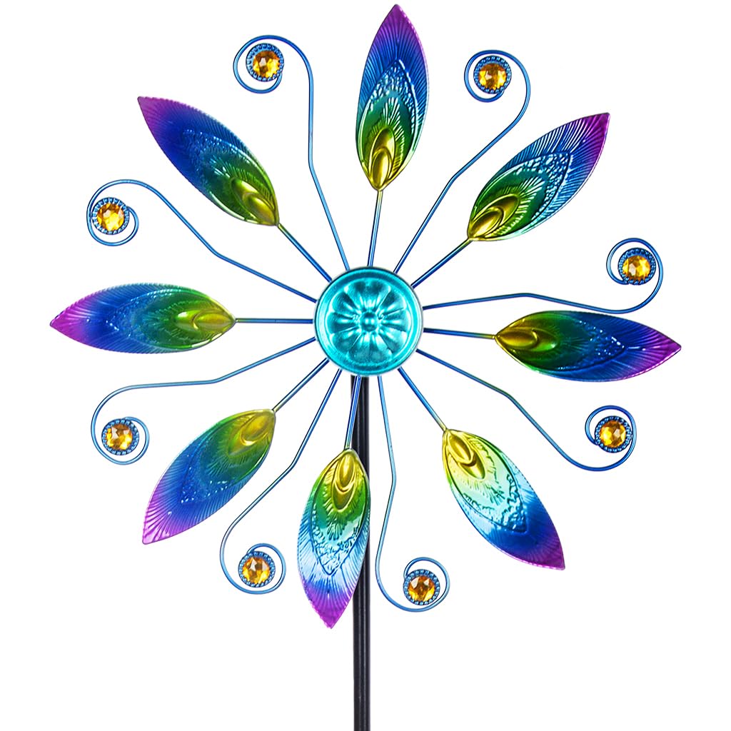 VEWOSTAR 11”Metal Wind Spinners Outdoor,Wind Sculpture for Yard and Garden