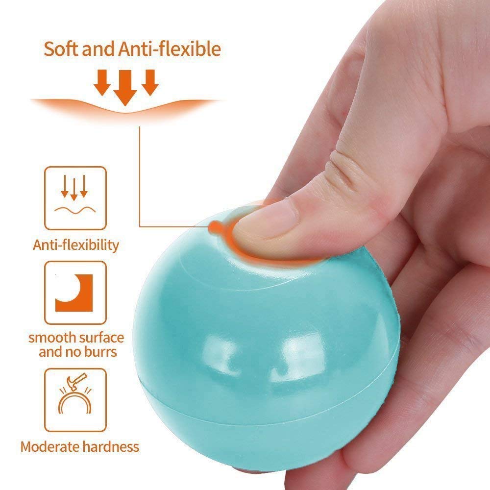 Wonder Space Soft Pit Balls, Chemical-Free Crush Proof Plastic Ocean Ball, BPA Free with No Smell, Safe for Toddler Ball Pit/Kiddie Pool/Indoor Baby Playpen, Pack of 100 (Mix - Pastel)