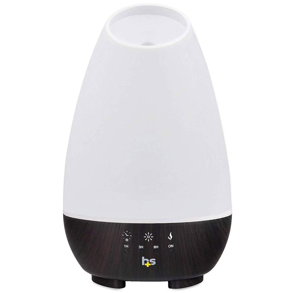 HealthSmart Essential Oil Diffuser, 500ML, Large Room Coverage | Adjustable Timer | Multiple Mist Modes | 7 LED Colors | Pack of 2