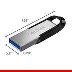 SANDISK 128GB Ultra Flair, USB-A Flash Drive, Up to 150MB/s Read Speeds