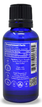 Organic, Frankincense Essential Oil, Food Grade, for Face – 100% Pure, Frankincense, Resin, Oil, Boswellia Serrata, Edible, by Zongle Therapeutics, 1 OZ