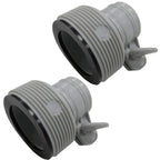 Intex Above Ground Plunger Valves with Gaskets & Nuts + Hose Adapters (2 Each)