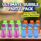 12 Pack of 16oz Non Toxic Bubble Solution Bottles, Value Pack Bubbles, Bubble Refills for Toddler Kid, 1 Dozen Bulk Bottles -192 Ounces, Bubble Machine Refills, Birthday Party Favor