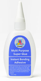 IVORIE Super Glue Adhesive Instant Bonding Cyanoacrylate Acrylic - Dental Laboratory Tools (Transparent Clear Color - 30gr)